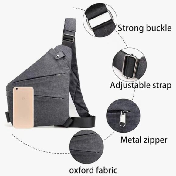 Blue Sling Cross body Bag by lpng - Picture 7 of 12